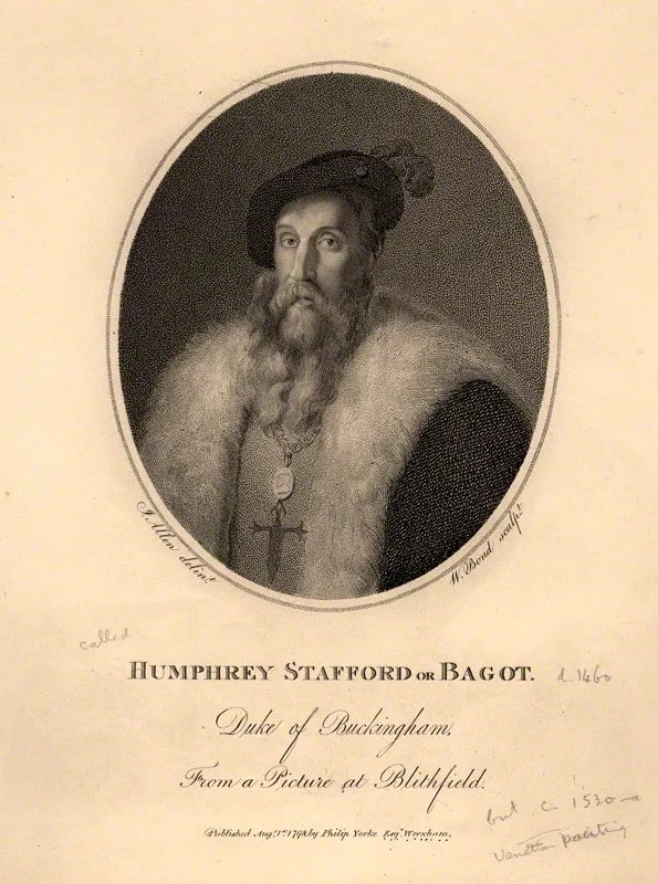 Porträt von Humphrey Stafford, 1. Duke of Buckingham (1402–1460) – Gedenkseite