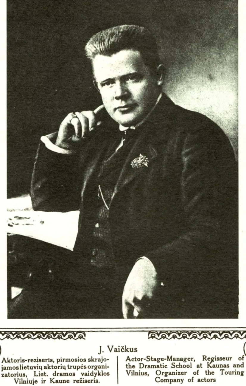 Porträt von Juozas Vaičkus (1885–1935) – Gedenkseite