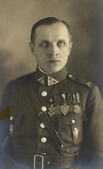 Porträt von Juozas Šarauskas (1894–1941) – Gedenkseite