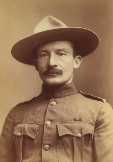 Porträt von Robert Baden-Powell (1857–1941) – Gedenkseite