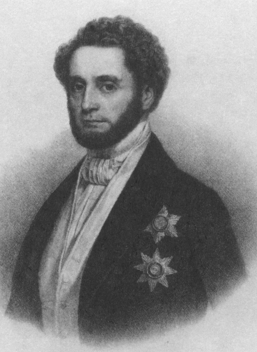 Porträt von Ferdinand von Zschinsky (1797–1858) – Gedenkseite