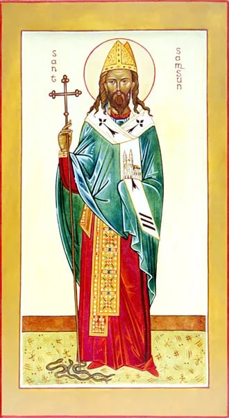 Porträt von Samson von Dol (490–565) – Gedenkseite