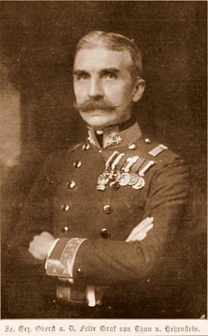 Porträt von Felix Leopold Graf von Thun und Hohenstein (1859–1941) – Gedenkseite