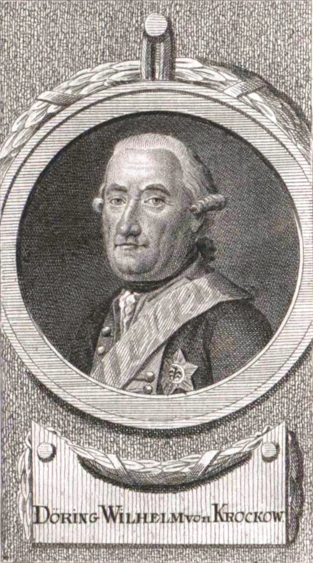 Portrait of Döring Wilhelm von Krockow (1719–1803) – memorial page