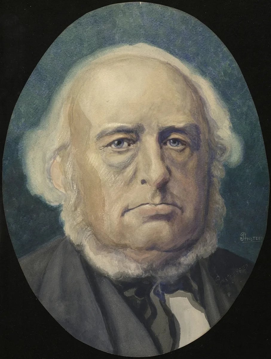 Porträt von Hans Hansen Grimelund (1758–1844) – Gedenkseite