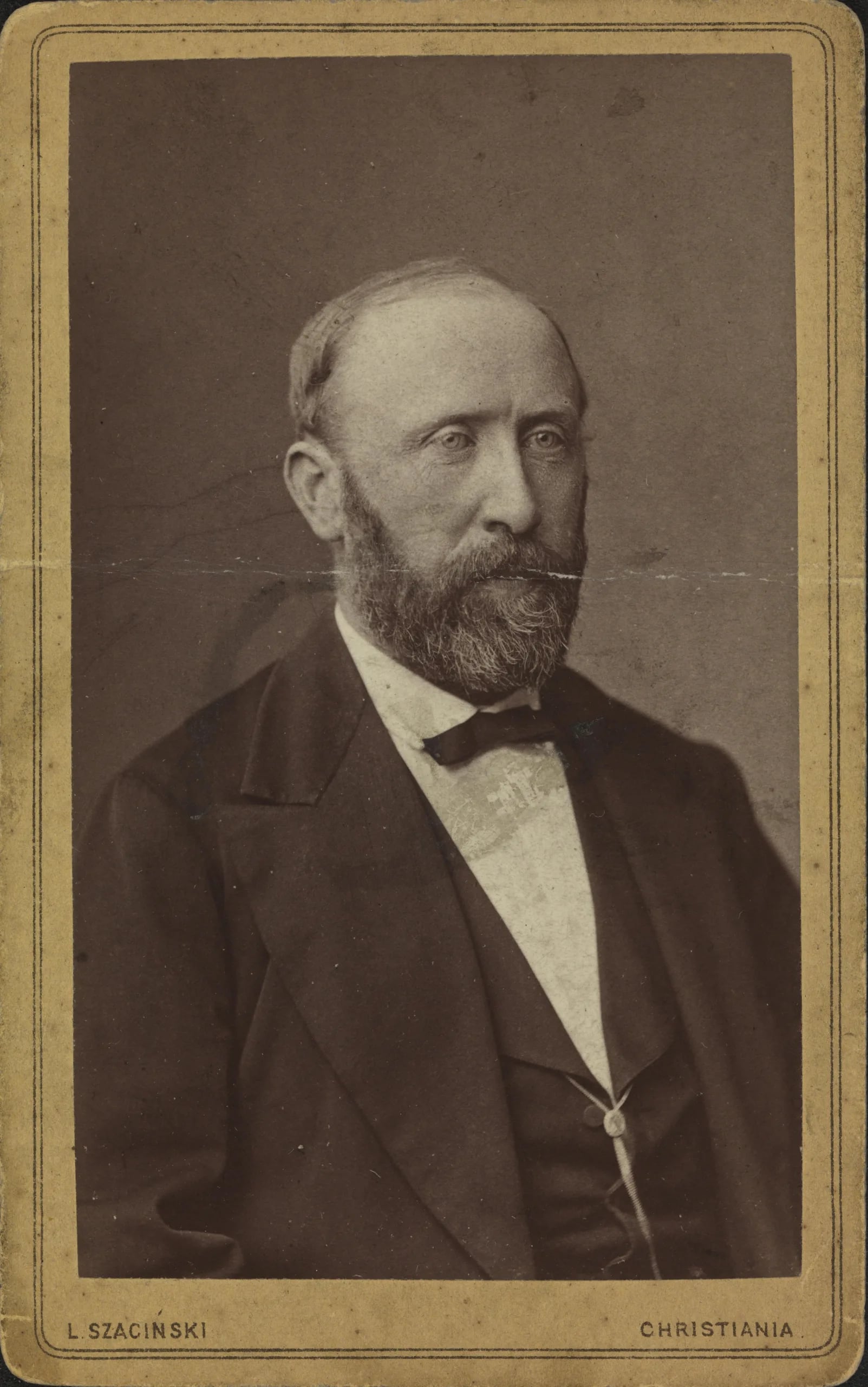 Portrait of Oluf Saxe (1838–1889) – memorial page
