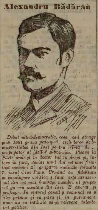 Portrait of Alexandru Bădărău (1859–1927) – memorial page
