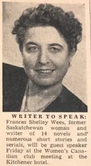 Portrait of Frances Shelley Wees (1902–1982) – memorial page