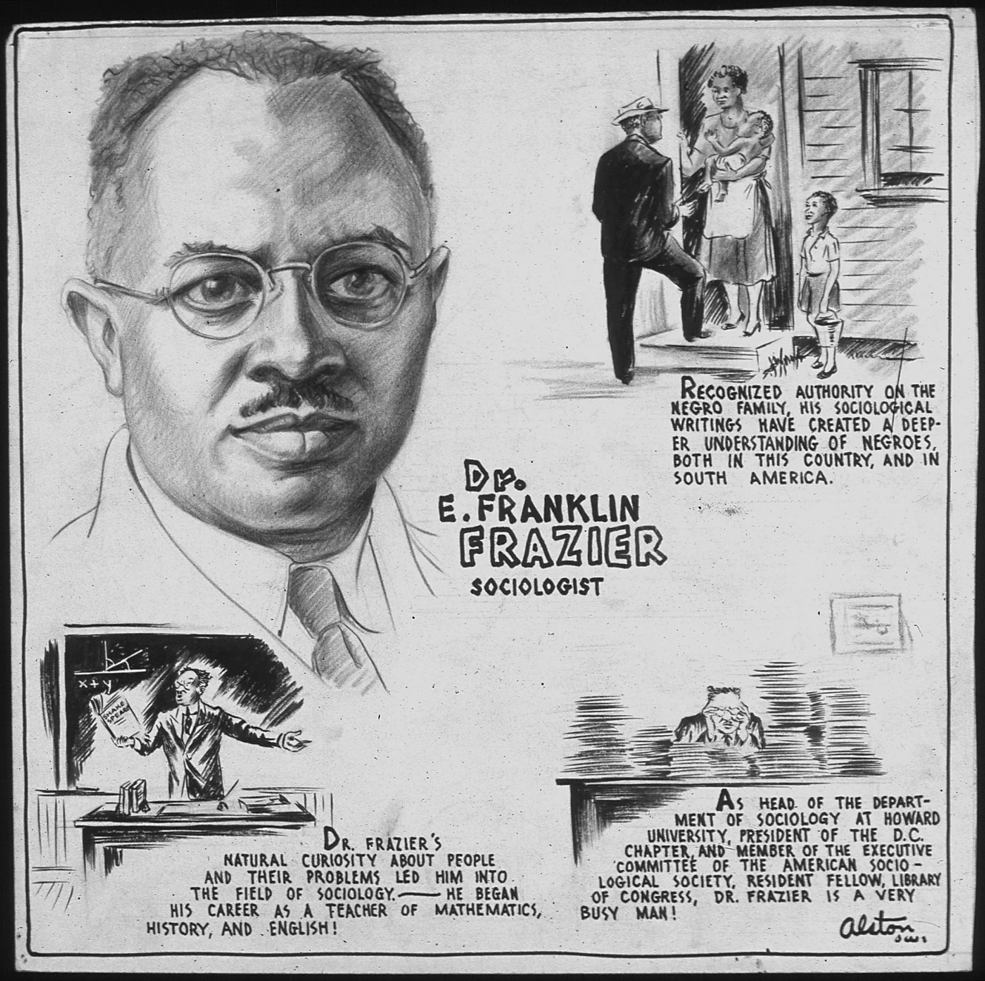 Portrait of E. Franklin Frazier (1894–1962) – memorial page