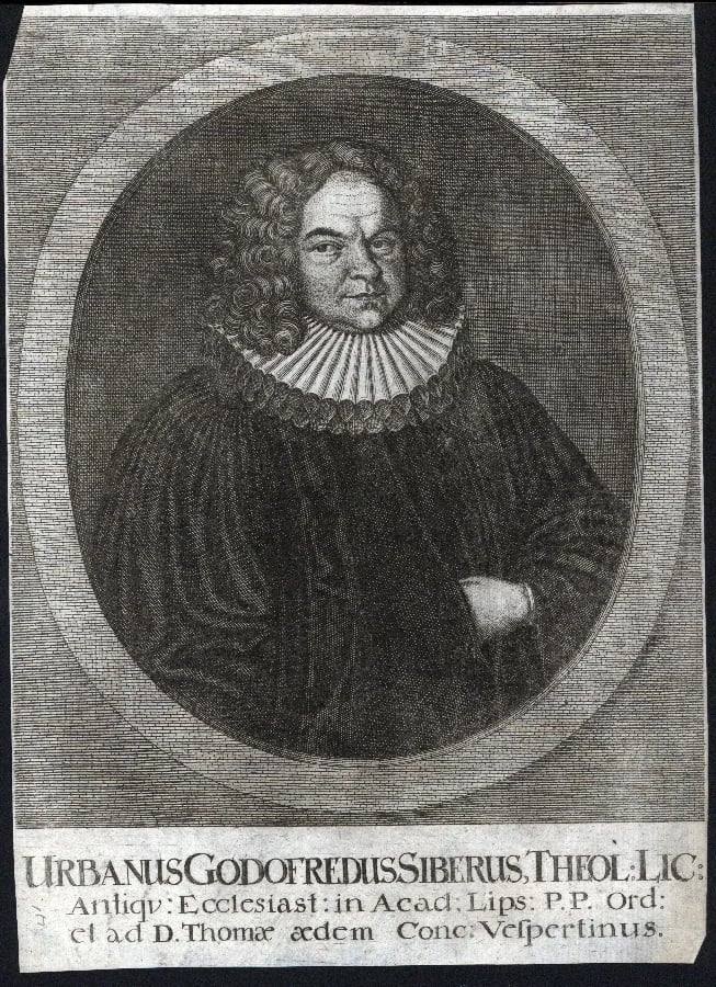 Porträt von Urban Gottfried Siber (1669–1741) – Gedenkseite