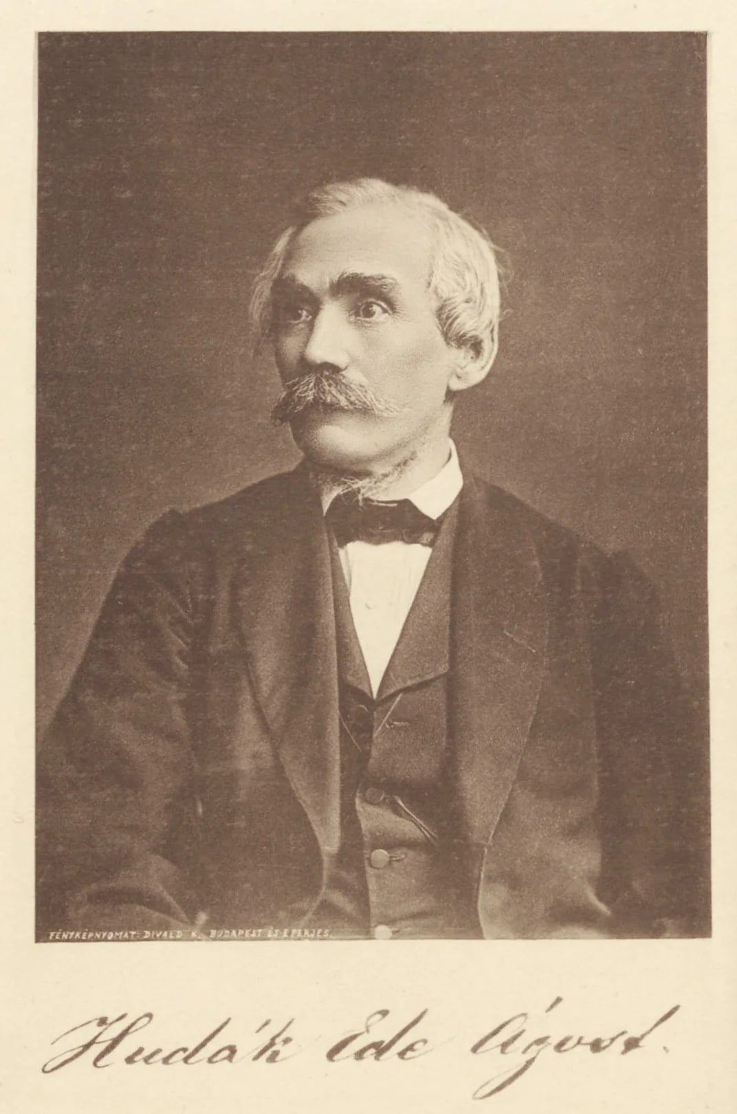 Portrait of Ede Agost Hudák (1822–1902) – memorial page