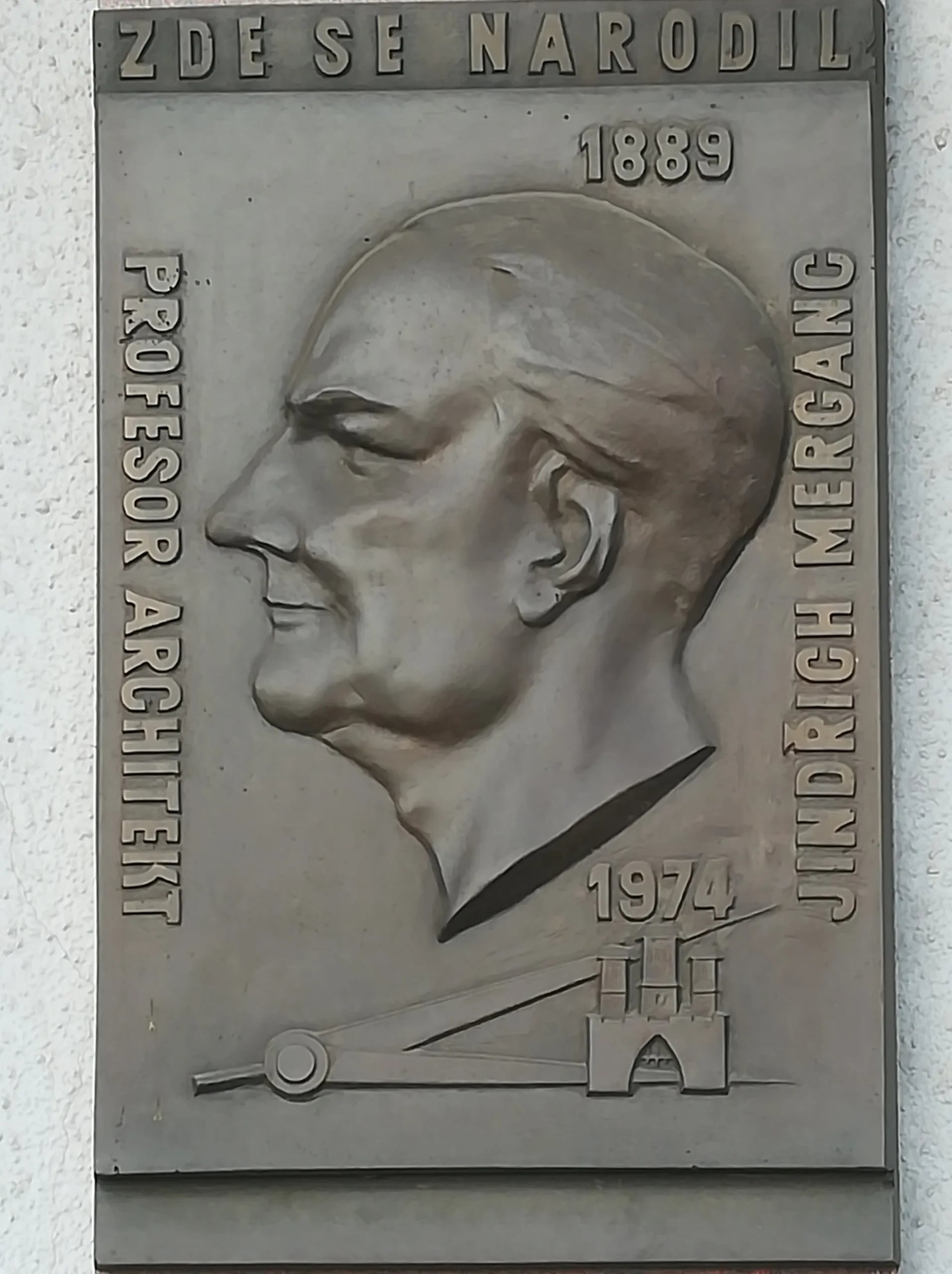 Porträt von Jindřich Merganc (1889–1974) – Gedenkseite