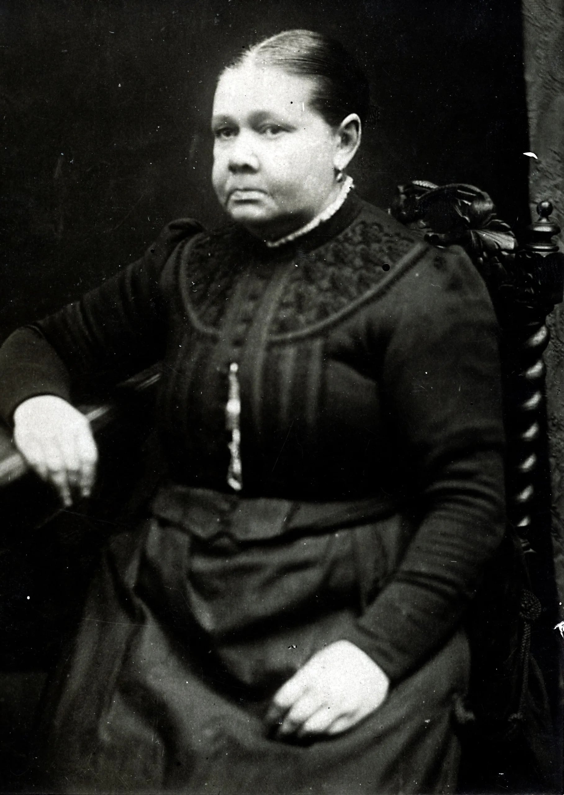 Porträt von Alagonda Elizabet Schaft-Dojeer (1840–1918) – Gedenkseite