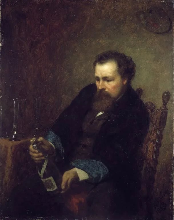Porträt von Eastman Johnson (1824–1906) – Gedenkseite