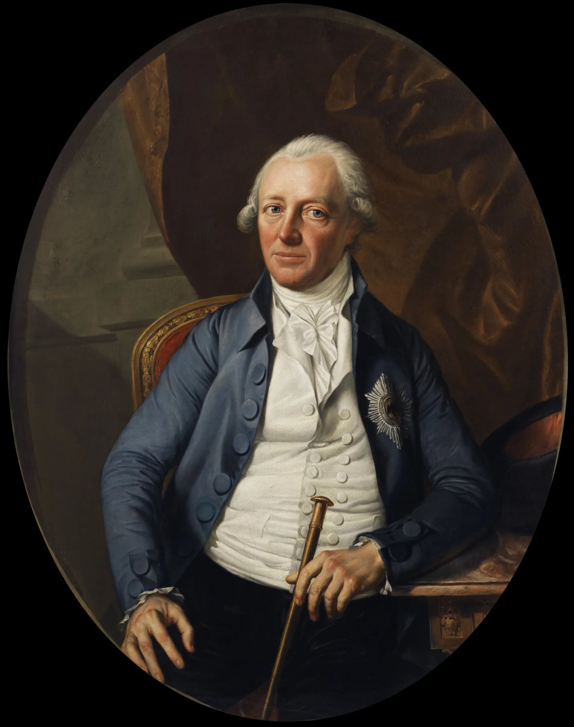 Porträt von Friedrich Wilhelm von der Schulenburg-Kehnert (1742–1815) – Gedenkseite