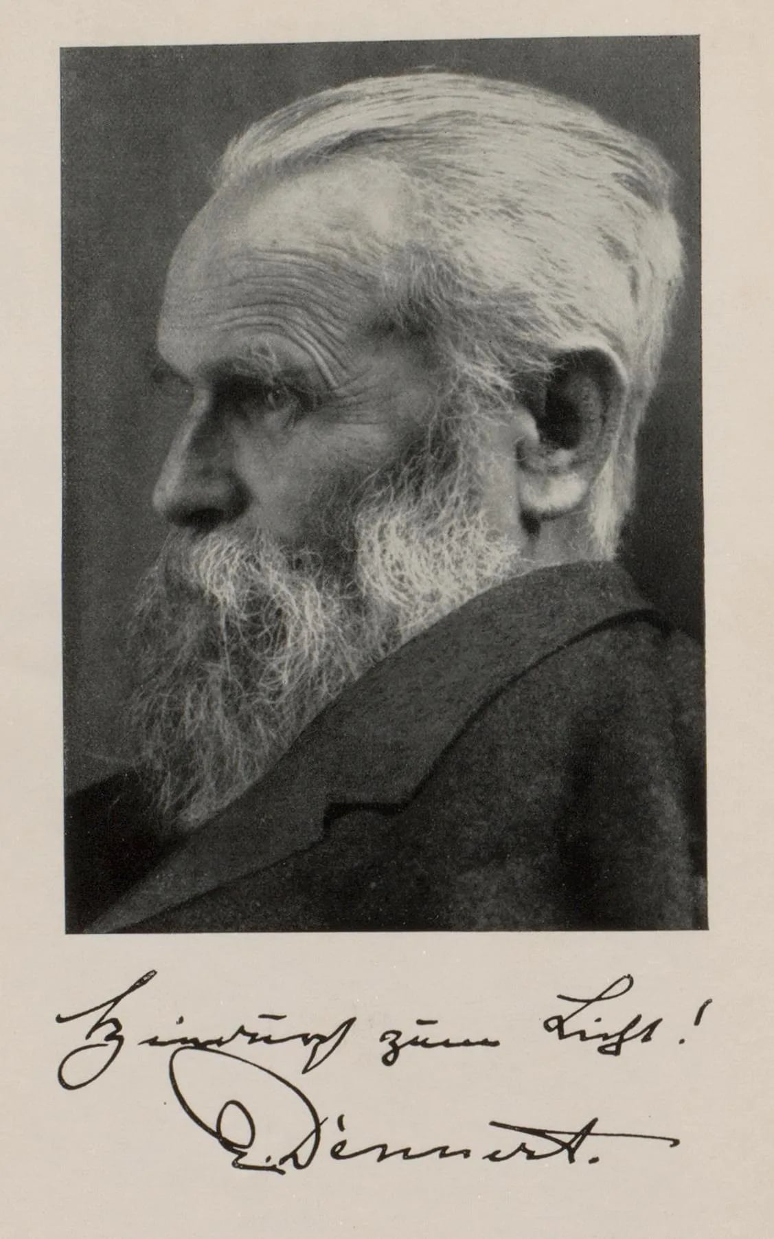 Portrait of Eberhard Dennert (1861–1942) – memorial page