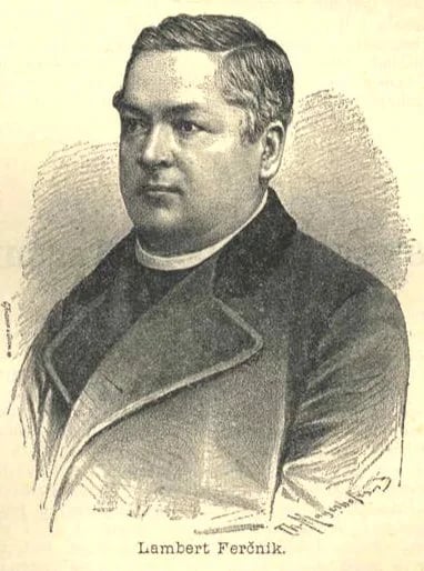 Porträt von Lambert Ferčnik (1827–1887) – Gedenkseite