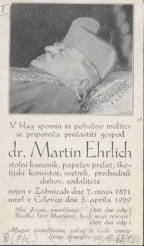 Portrait of Martin Ehrlich (1871–1929) – memorial page