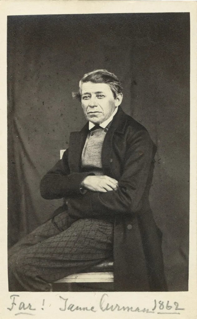 Porträt von Samuel Johan Curman (1801–1865) – Gedenkseite
