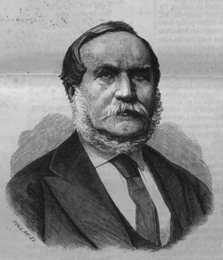 Porträt von László Hegedűs (1814–1884) – Gedenkseite