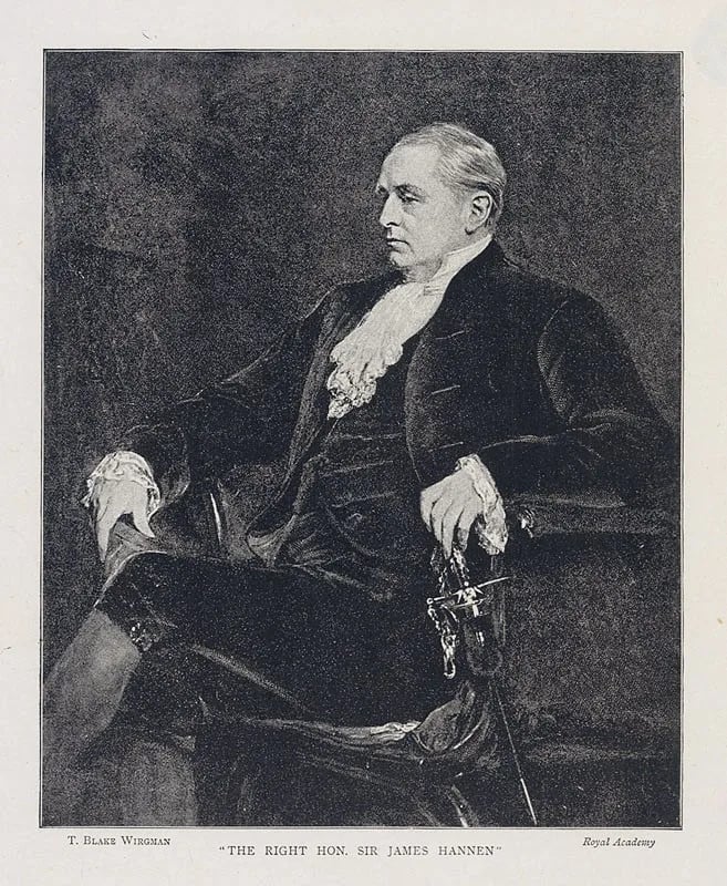 Porträt von James Hannen, Baron Hannen (1821–1894) – Gedenkseite