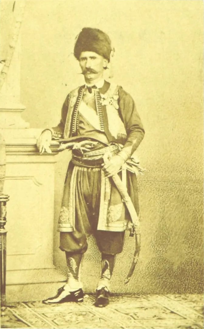 Porträt von Mirko Petrović-Njegoš (1820–1867) – Gedenkseite