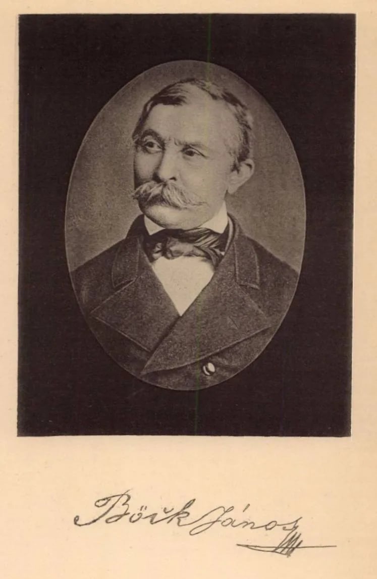 Porträt von János Böck (1817–1899) – Gedenkseite