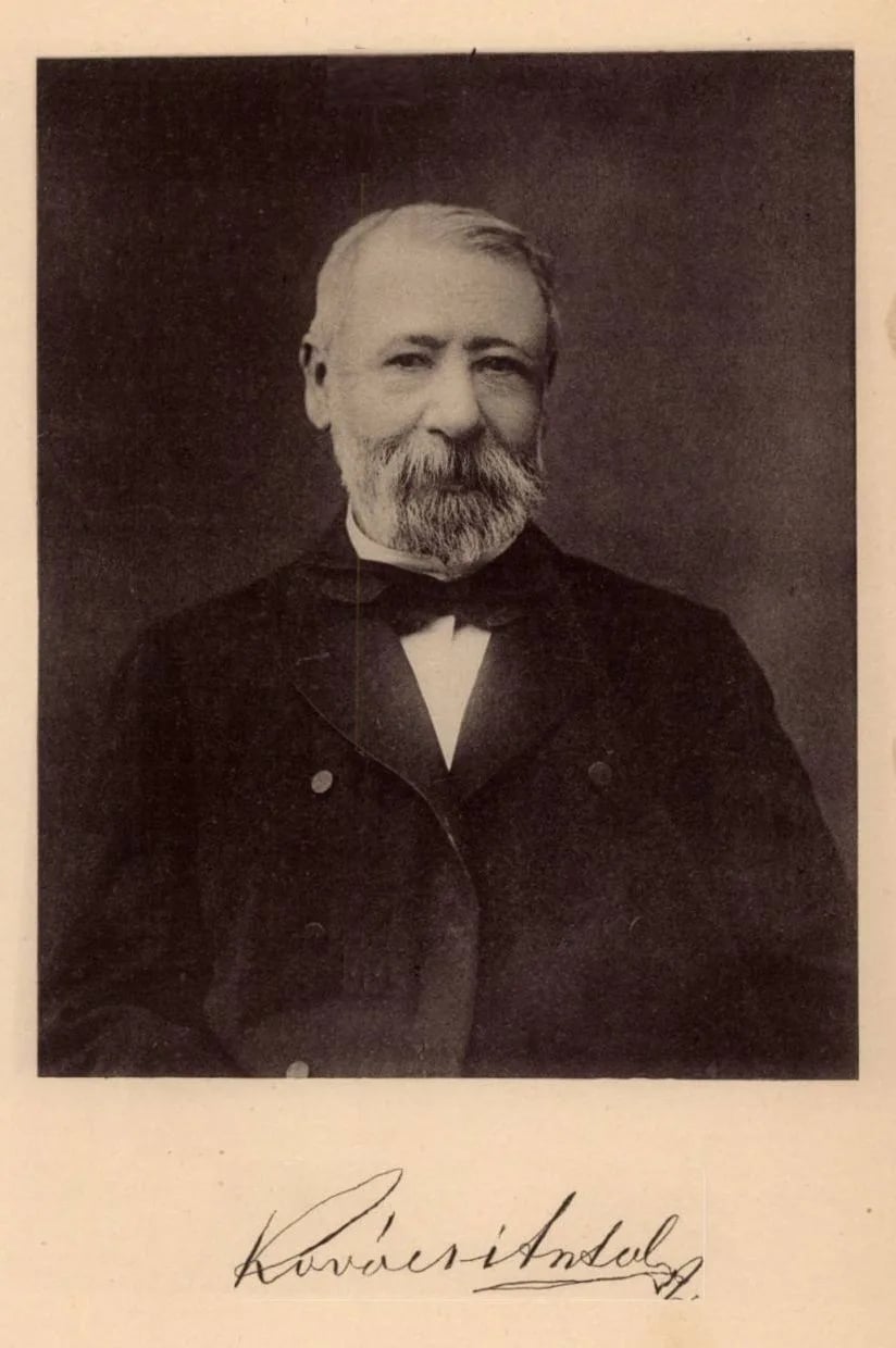 Porträt von Antal Kovácsi (1820–1892) – Gedenkseite