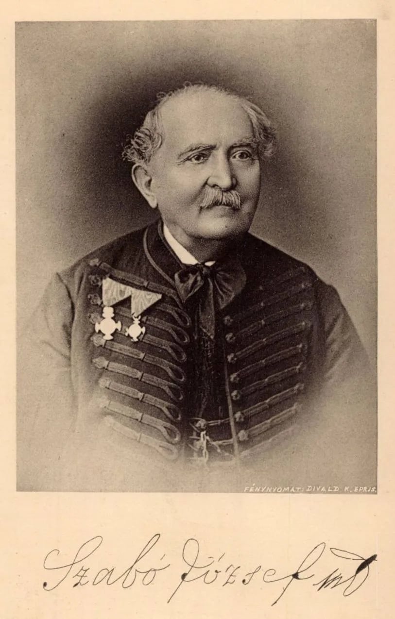 Porträt von József Szabó (1810–1889) – Gedenkseite