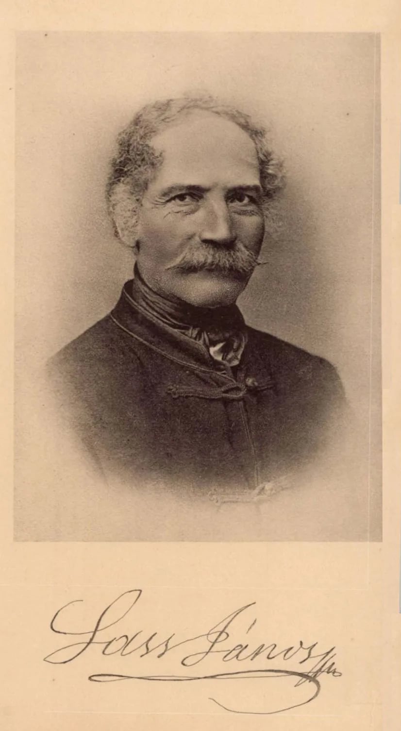 Portrait of János Sass (1810–1897) – memorial page