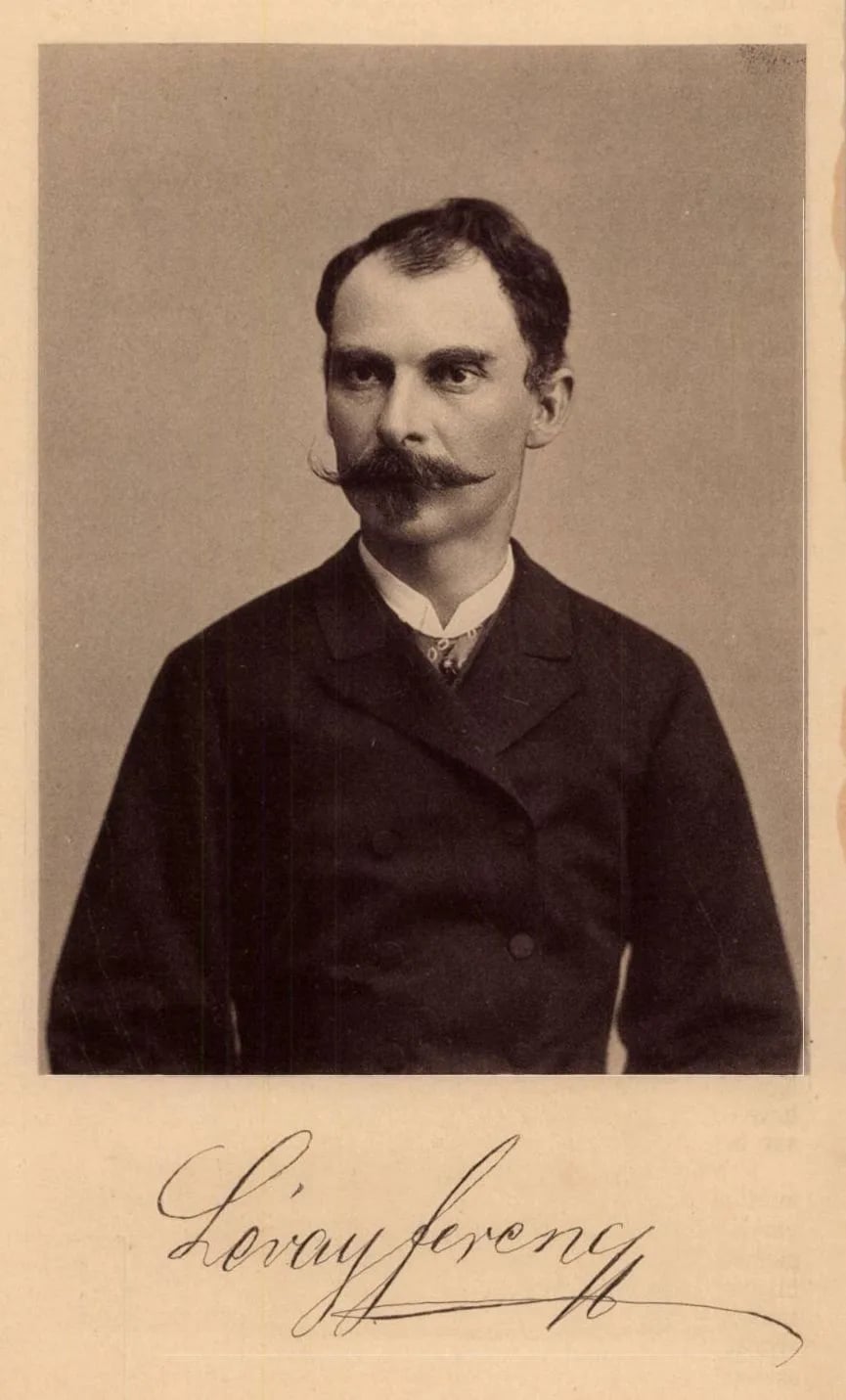Porträt von Ferenc Lévay (1848–1895) – Gedenkseite