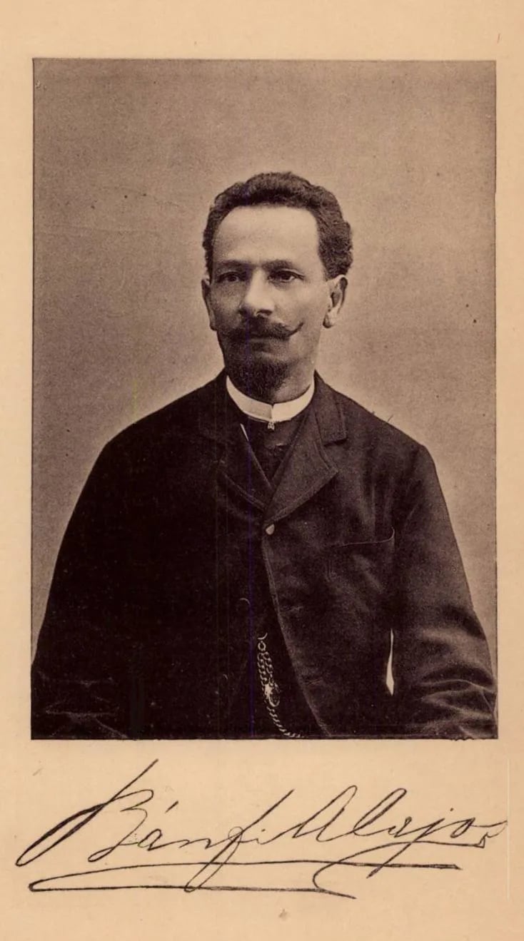 Porträt von Alajos Bánfi (1844–1938) – Gedenkseite