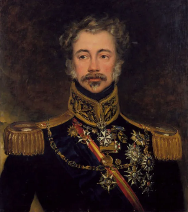 Porträt von João Carlos de Saldanha Oliveira e Daun (1790–1876) – Gedenkseite