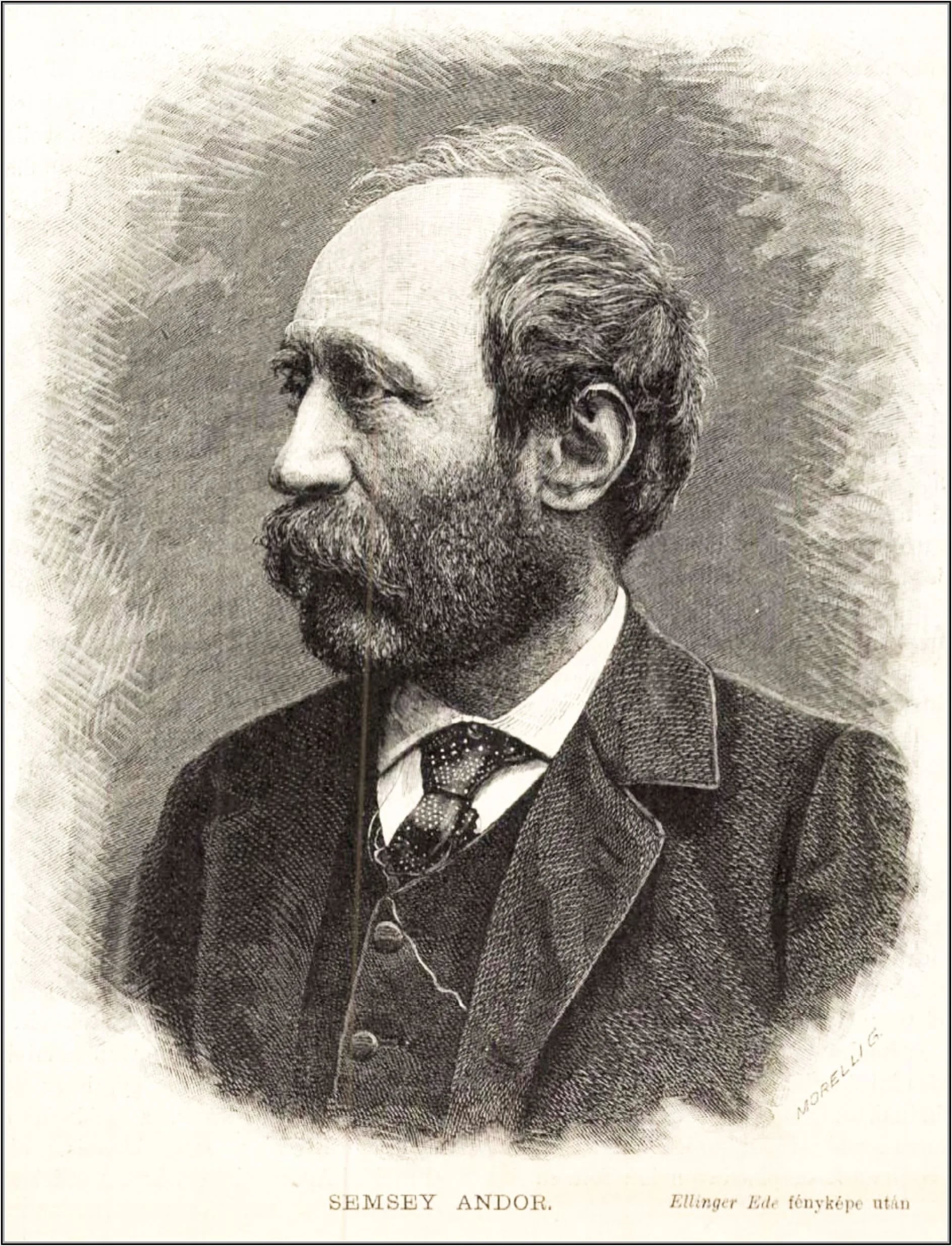 Porträt von Andor Semsey (1833–1923) – Gedenkseite