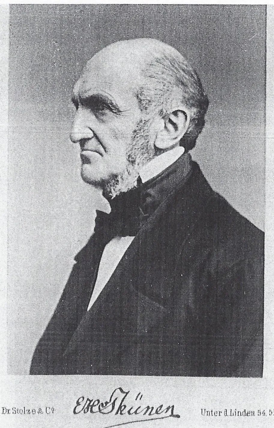 Porträt von Edo Heinrich von Thünen (1808–1873) – Gedenkseite