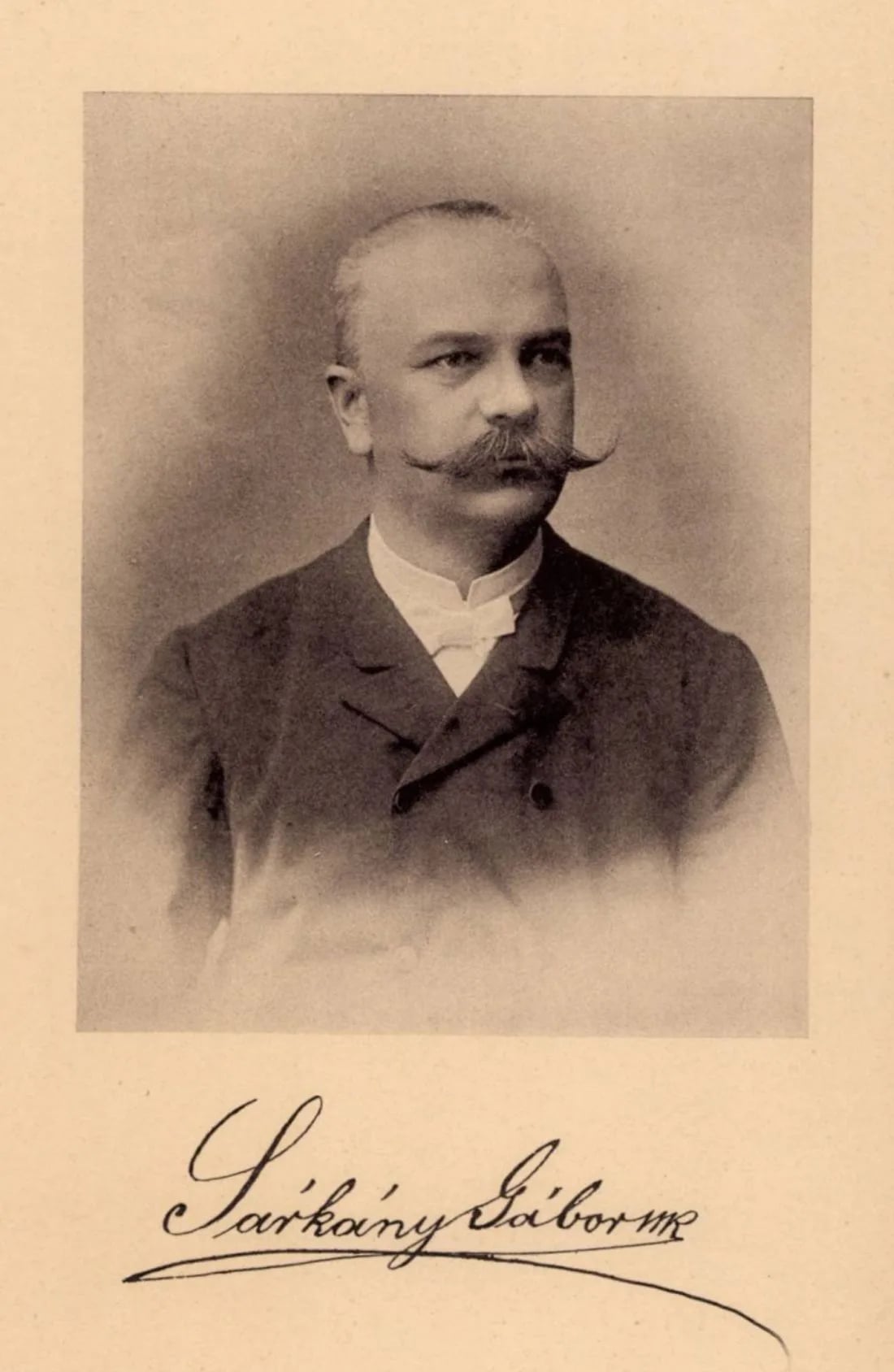 Portrait of Gábor Sárkány (1846–1909) – memorial page