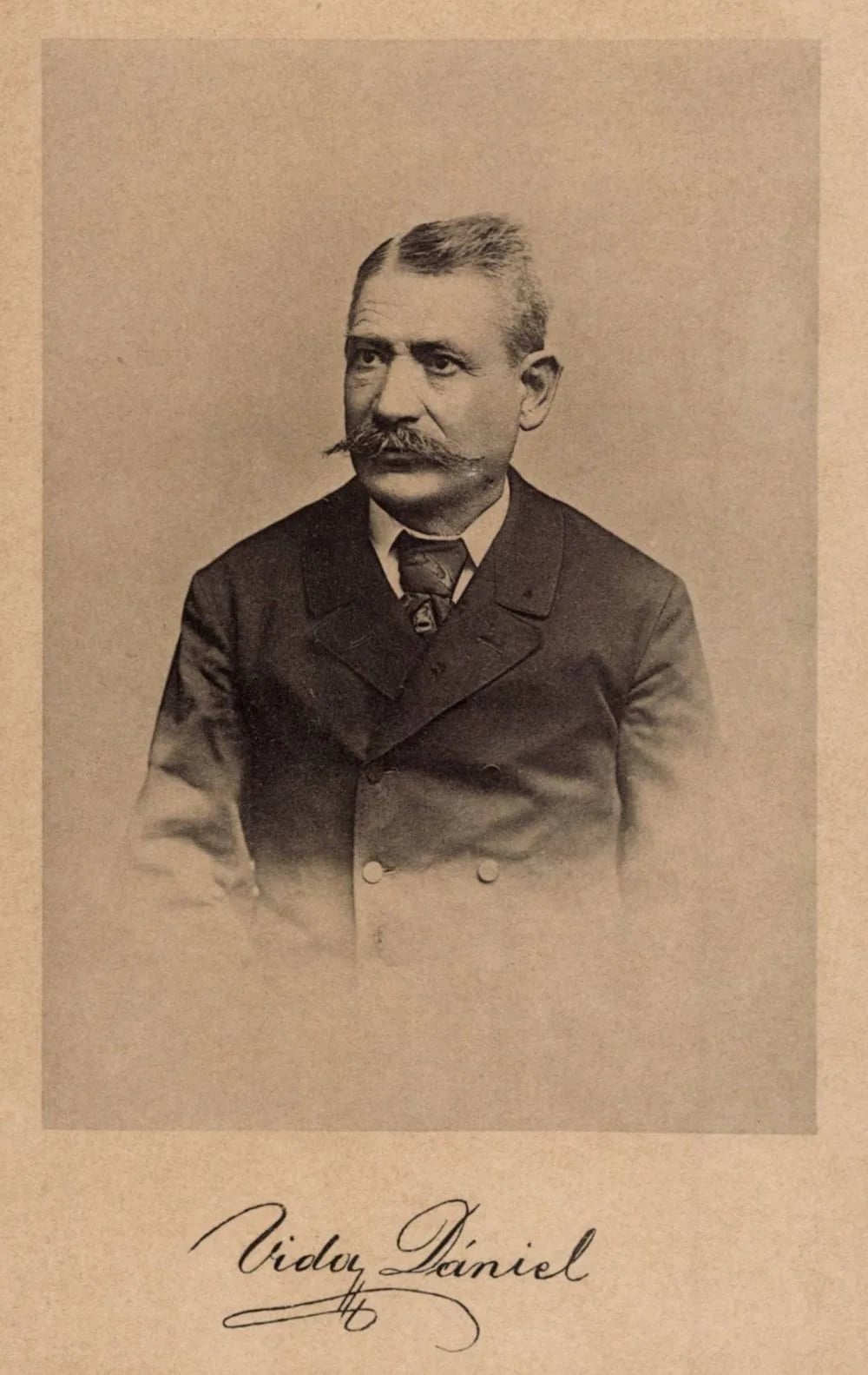 Porträt von Dániel Vida (1834–1899) – Gedenkseite