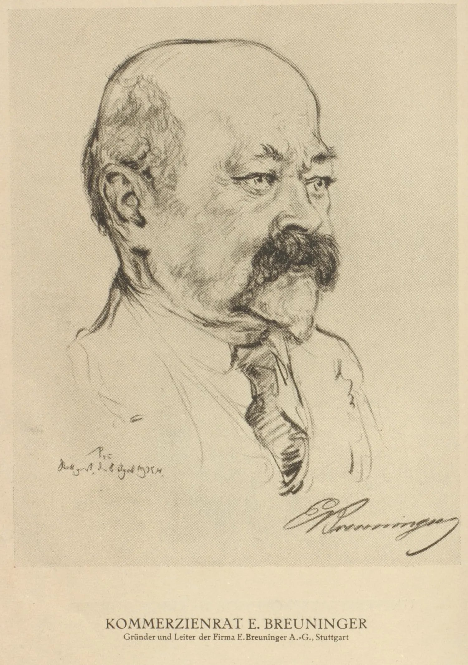 Porträt von Eduard Breuninger (1854–1932) – Gedenkseite