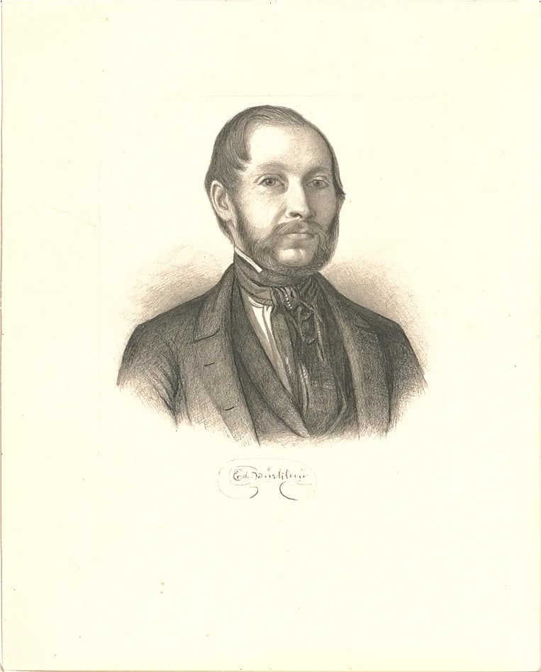 Porträt von Eduard Bürklein (1816–1871) – Gedenkseite