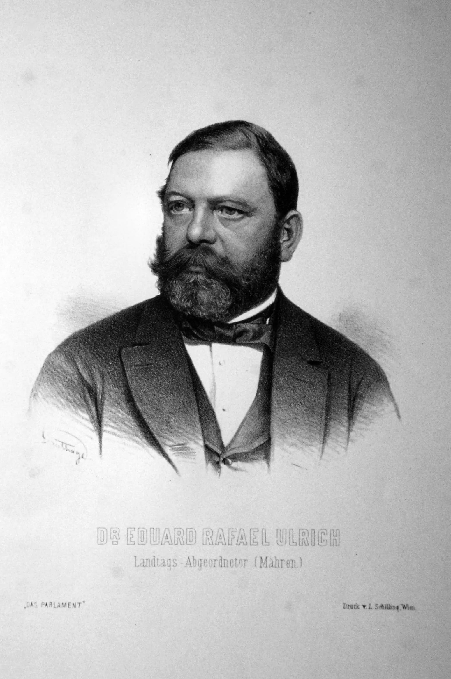 Porträt von Eduard Ulrich (1813–1881) – Gedenkseite