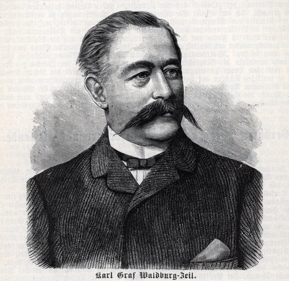 Porträt von Karl Graf von Waldburg-Zeil (1841–1890) – Gedenkseite