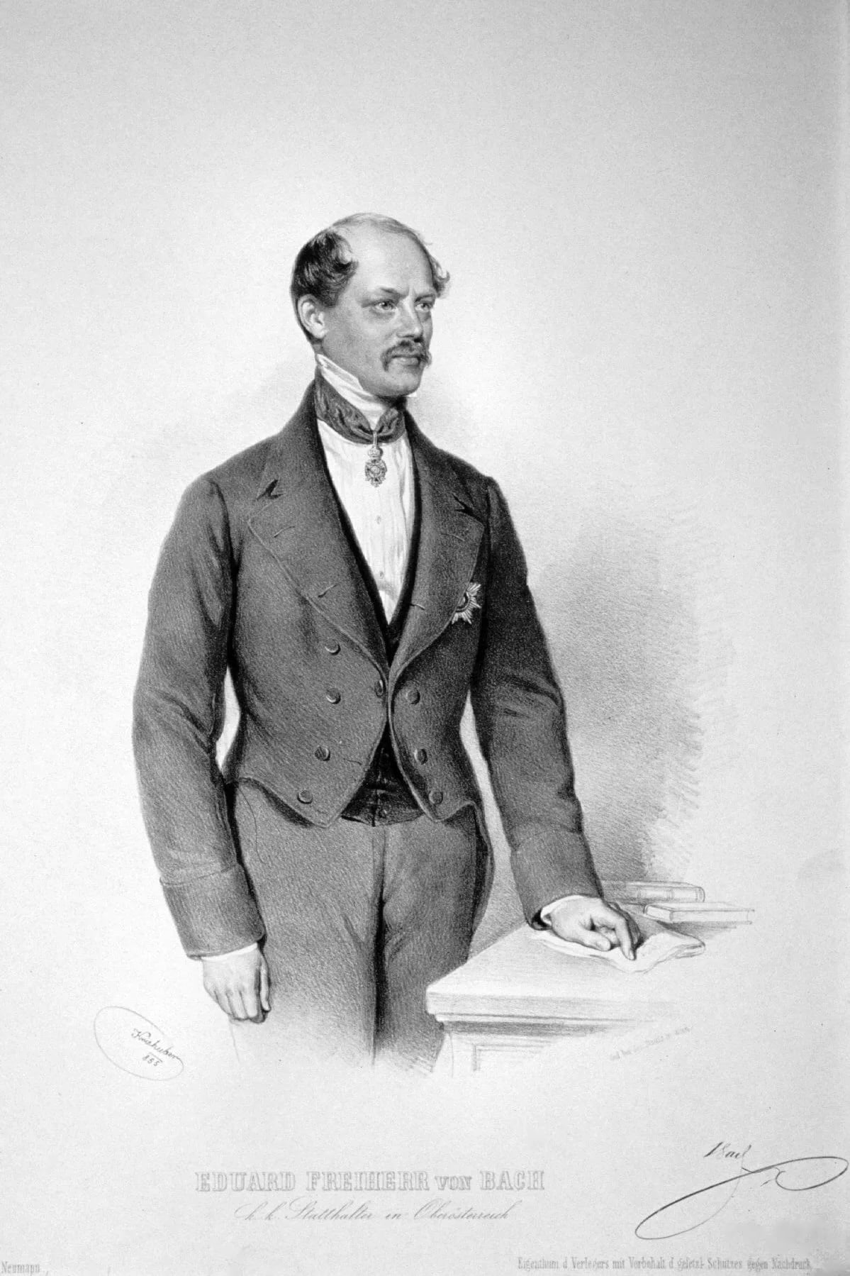Porträt von Eduard von Bach (1814–1884) – Gedenkseite