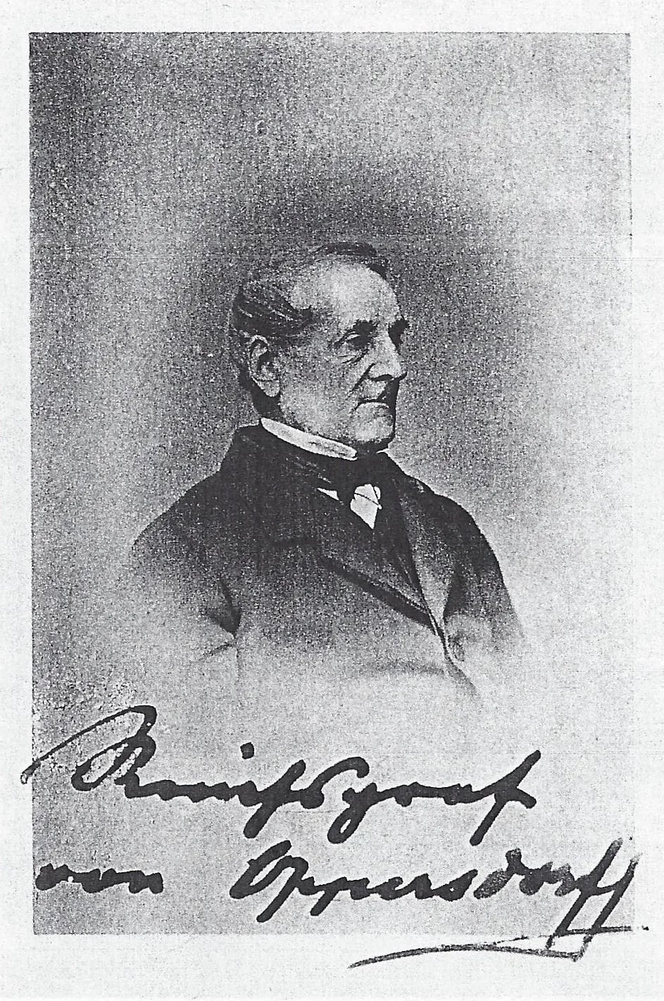 Porträt von Eduard von Oppersdorff (1800–1889) – Gedenkseite