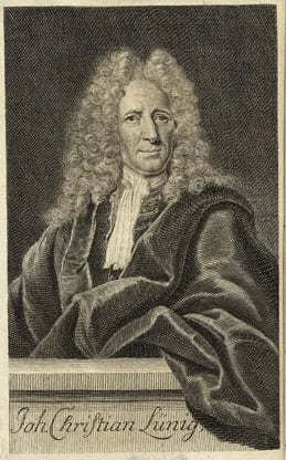 Portrait of Johann Christian Lünig (1662–1740) – memorial page