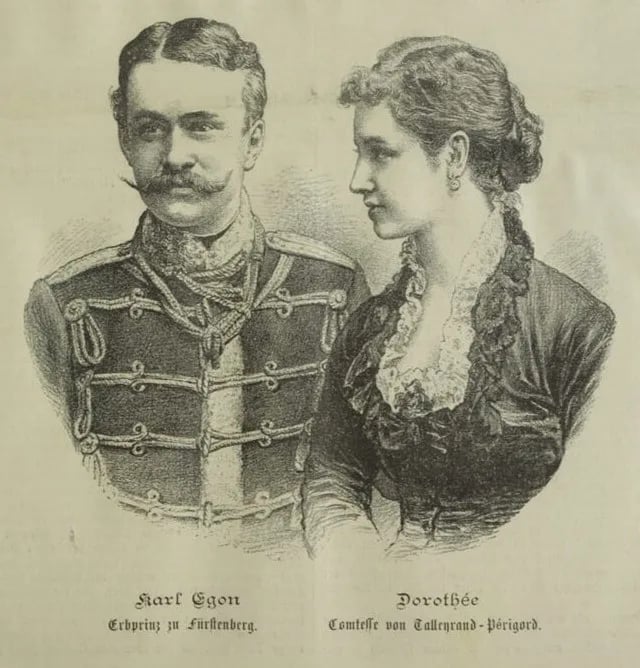 Porträt von Karl Egon IV. zu Fürstenberg (1852–1896) – Gedenkseite
