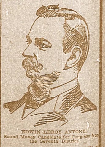 Porträt von Edwin Le Roy Antony (1852–1913) – Gedenkseite