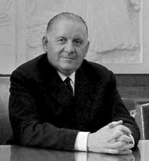 Porträt von Alain Poher (1909–1996) – Gedenkseite