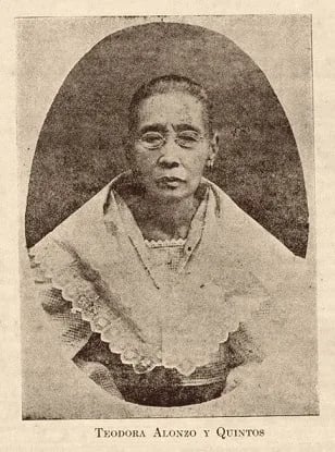 Porträt von Teodora Alonso (1827–1911) – Gedenkseite