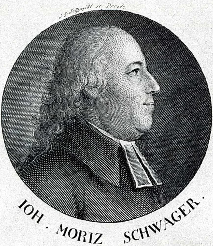 Porträt von Johann Moritz Schwager (1738–1804) – Gedenkseite