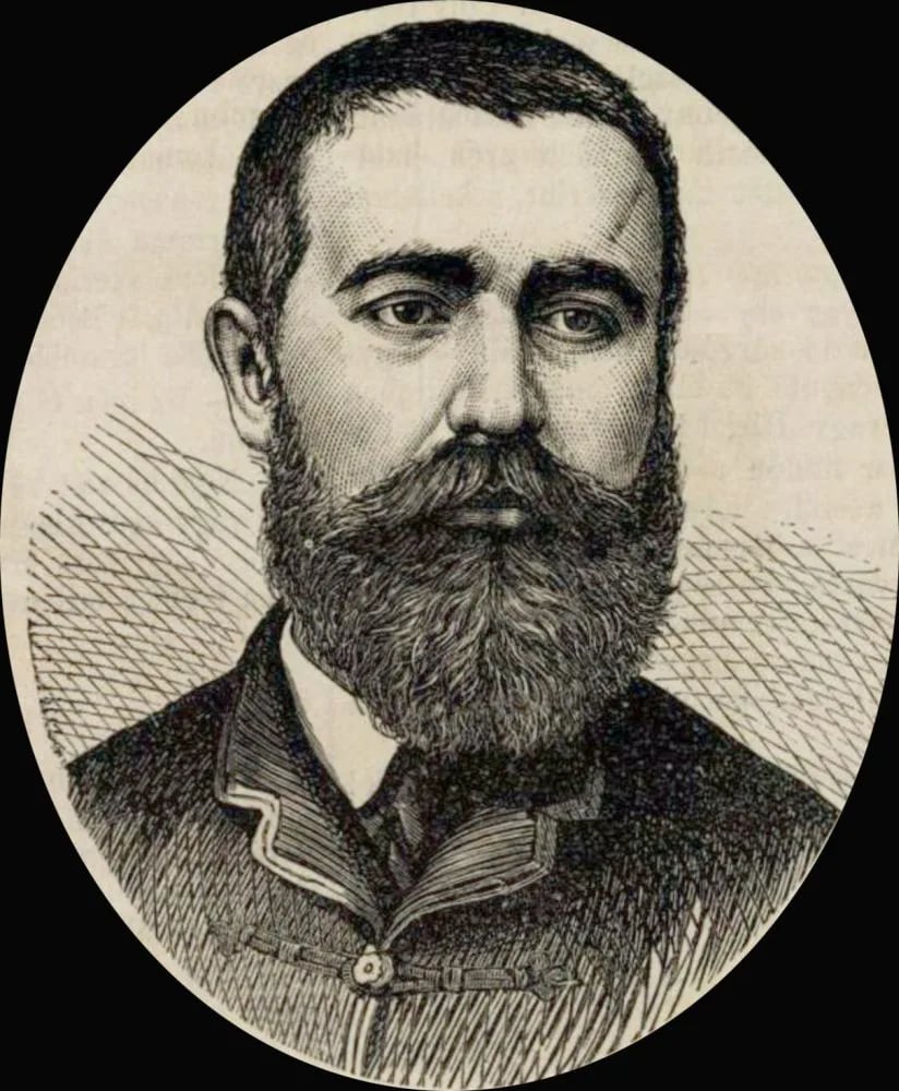Porträt von Ede Pongrácz (1840–1908) – Gedenkseite
